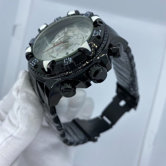 Temeite Black Watch  Luxury Brand Big Dial Gold Men Wristwatches - Picture 3 of 5